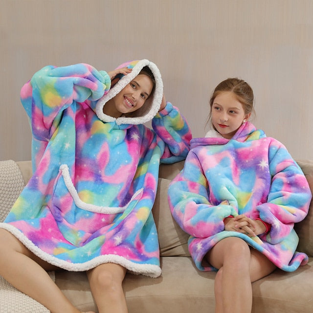 Short Hoodie Blankets